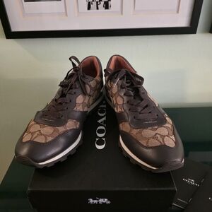 Coach Black Rubber Sole Shoes